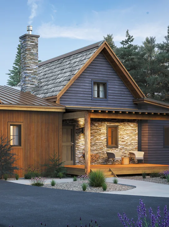 Stone and timber cottage exterior at The Wilderness Club